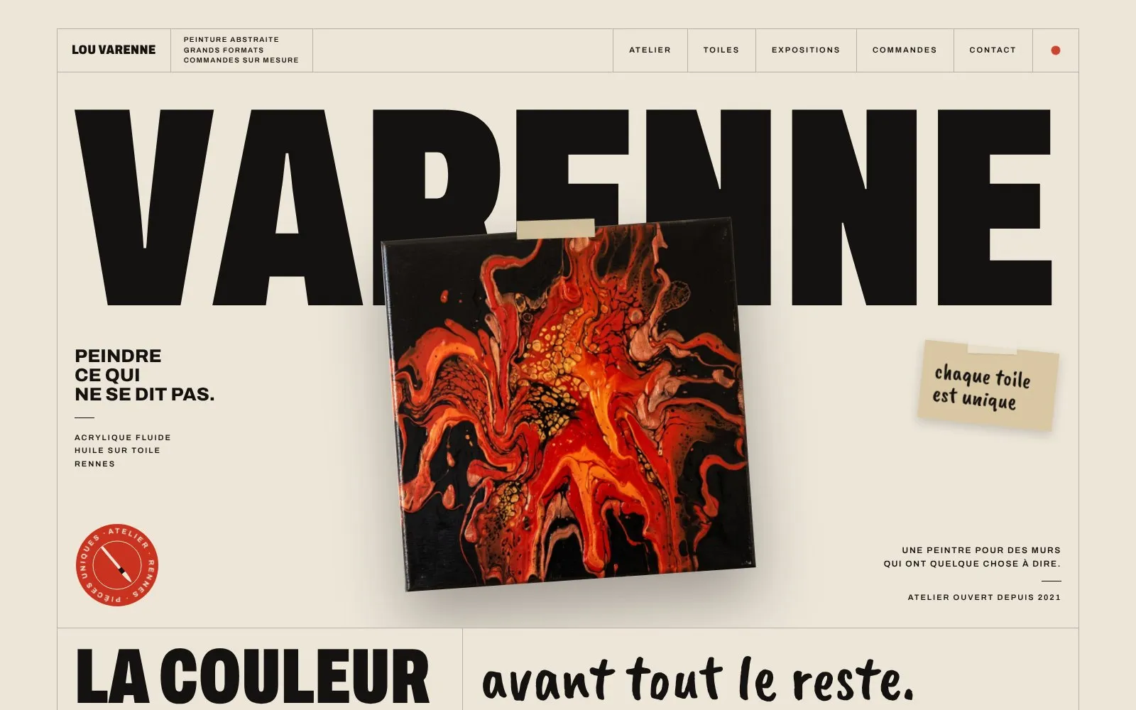 Site portfolio Lou Varenne